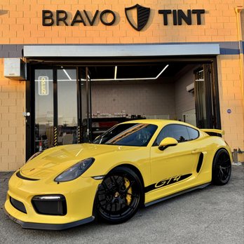 Bravo Tint - Porsche GT4 tinted with Llumar IRX 25 all around, AIR 80 on the windshield - Car Window Tinting Near Me - Los Angeles, California Bravo Tint - Porsche GT4 tinted with Llumar IRX 25 all around, AIR 80 on the windshield - Car Window Tinting Near Me - Los Angeles, California