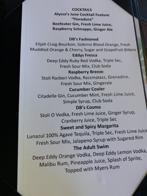 Menu photo 5 DB's Tavern Charlotte, NC