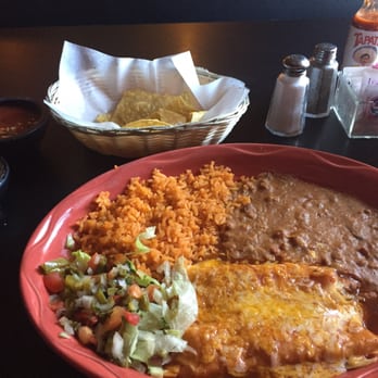 Casa Mexico - 2 cheese enchiladas with rice and beans. Chips and queso/salsa to start. - Mexican Near Me - Winter Park, Colorado Casa Mexico - 2 cheese enchiladas with rice and beans. Chips and queso/salsa to start. - Mexican Near Me - Winter Park, Colorado