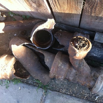 V-Max Plumbing - the old drains, i had all that gunk build up. - Plumbing Near Me - Seal Beach, California