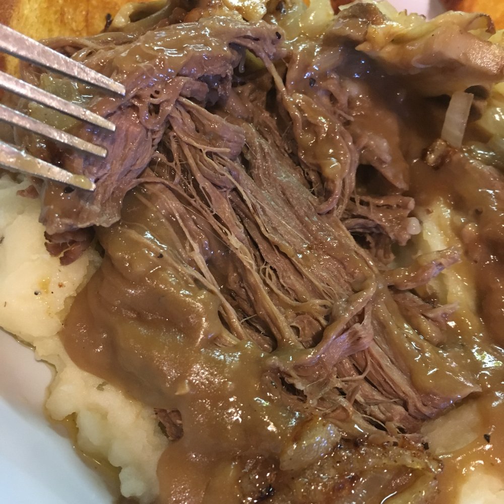 Wagon Wheel Restaurant - Signature Pot Roast Skillet ($12.49) - American Near Me - Needles, California Wagon Wheel Restaurant - Signature Pot Roast Skillet ($12.49) - American Near Me - Needles, California