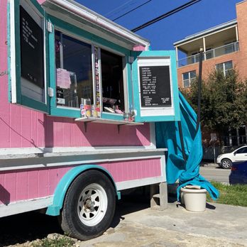 Southbound Coffee - a pink and blue food truck - Coffee & Tea Near Me - San Antonio, Texas Southbound Coffee - a pink and blue food truck - Coffee & Tea Near Me - San Antonio, Texas