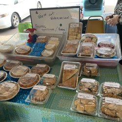 Coit Road Farmer's Market - Spinach pie, blintzes, chicken pot pies and more.