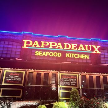 Pappadeaux Seafood Kitchen - Just the outdoor sign - Cajun/Creole Near Me - Marietta, Georgia