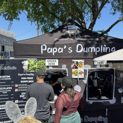Brentwood Farmers' Market - Best potstickers 4/19/25 Always a line