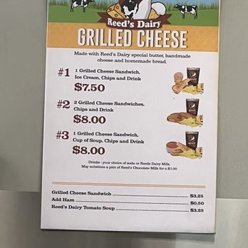 Reed's Dairy - Grilled Cheese Bar - whoa! - Ice Cream & Frozen Yogurt Near Me - Idaho Falls, Idaho Reed's Dairy - Grilled Cheese Bar - whoa! - Ice Cream & Frozen Yogurt Near Me - Idaho Falls, Idaho