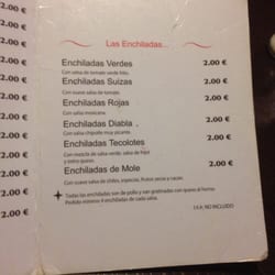 Tecolotes - El precio es en realidad el precio por unidad servida. Siendo el precio de cada plato real 8€, no 2€, como indica en carta.
