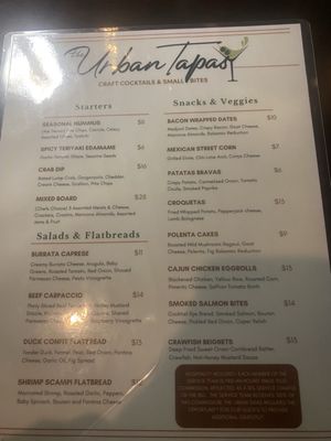 Menu photo 5 The Urban Tapas Fort Pierce, FL Menu photo 5 The Urban Tapas Fort Pierce, FL