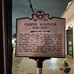 Casper Mansker Memorial Plaque