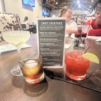 Fifth & Fire - Strawberry Margarita, Pickle Martini, and Sideways Manhattan - Barbeque Near Me - Augusta, Georgia Fifth & Fire - Strawberry Margarita, Pickle Martini, and Sideways Manhattan - Barbeque Near Me - Augusta, Georgia