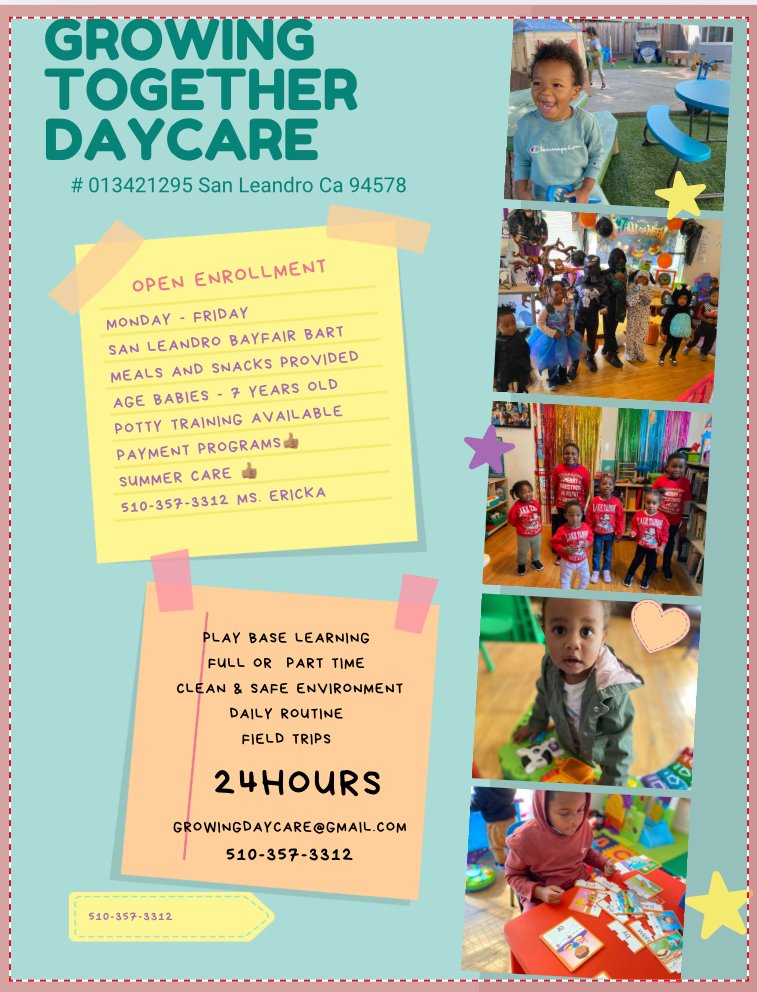 Growing Together Daycare - childcare center in San Leandro, CA