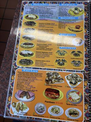 Menu photo 1 Fritangas Mexican Restaurant Denver, CO Menu photo 1 Fritangas Mexican Restaurant Denver, CO