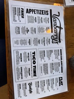 Menu photo 2 Vanbarry's Public House Orlando, FL Menu photo 2 Vanbarry's Public House Orlando, FL