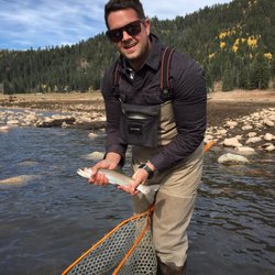 Duranglers Flies & Supplies - 1 of about 4 Rainbows we caught. The biggest one got away!
