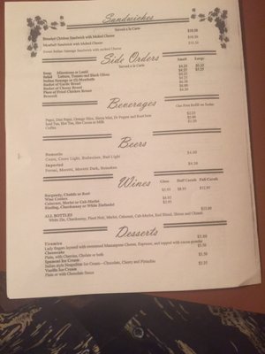 Menu photo 5 Pietro's Italian Restaurant Cave Junction, OR