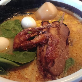 Ramen Parlor - Presentation isn't as nice as Dojo, but the flavors are there! Spicy lobster miso. - Ramen Near Me - San Mateo, California Ramen Parlor - Presentation isn't as nice as Dojo, but the flavors are there! Spicy lobster miso. - Ramen Near Me - San Mateo, California