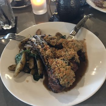 Anthonie's Market Grill - Lamb shank and buttery spinach potatoes. - Seafood Near Me - Simonton, Texas