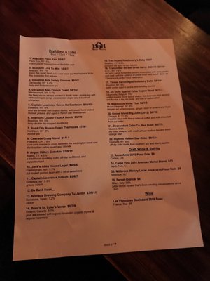 Menu photo 2 Bar Great Harry Brooklyn, NY