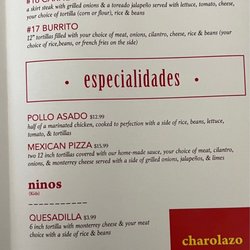 Gordos Street Tacos - Menu