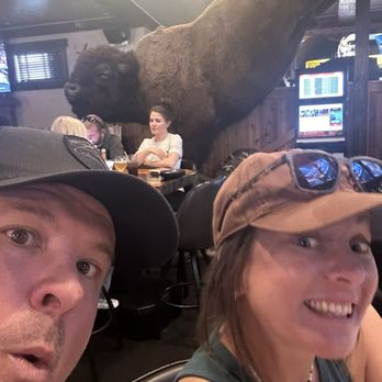 The Buffalo Bar - Big Buffalo in the dining area - American Near Me - West Yellowstone, Montana The Buffalo Bar - Big Buffalo in the dining area - American Near Me - West Yellowstone, Montana
