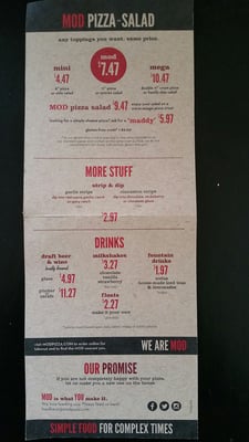 Menu photo 7 MOD Pizza Seattle, WA Menu photo 7 MOD Pizza Seattle, WA