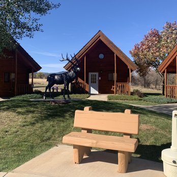Elkhorn Ridge RV Resort - Another cabin neighborhood. - Resorts Near Me - Spearfish, South Dakota