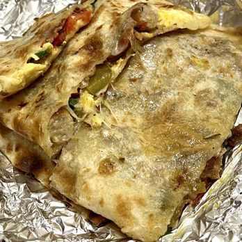LA Breakfast Burritos - Bacon and sausage quesadilla - Breakfast & Brunch Near Me - LA , California