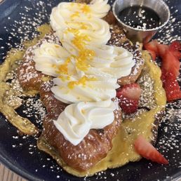 Croissant french toast...you won't be disappointed!