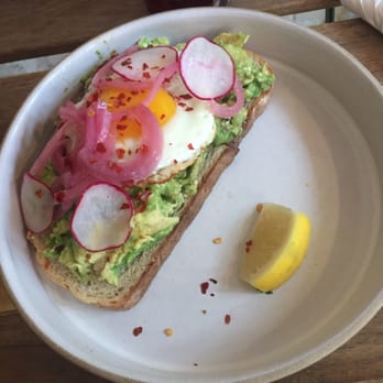 Short Grain - The very good looking avocado toast with an egg on top - Coffee & Tea Near Me - Jersey City, New Jersey Short Grain - The very good looking avocado toast with an egg on top - Coffee & Tea Near Me - Jersey City, New Jersey