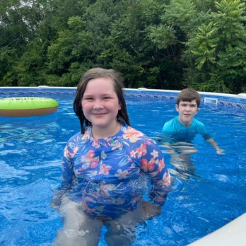 Aqua Pros - Make A Wish Kid enjoying her new swimming pool! - Hot Tub & Pool Near Me - Lynchburg, Virginia