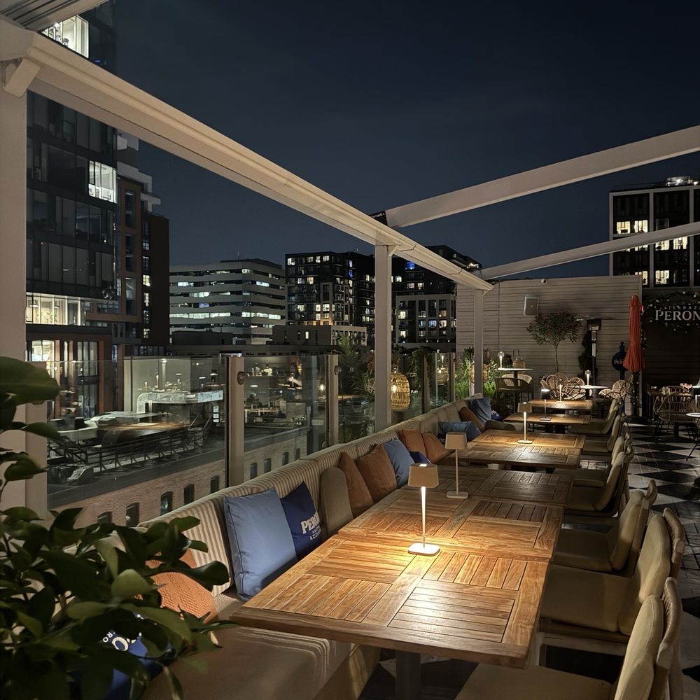Primadonna - Outdoor patio (floor above the restaurant's dining area) - Italian Near Me - Toronto, Ontario Primadonna - Outdoor patio (floor above the restaurant's dining area) - Italian Near Me - Toronto, Ontario