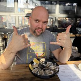 Oysters $1.50 each on Happy Hour menu. Great taste. British Colombia & Delaware Oysters $1.50 each on Happy Hour menu. Great taste. British Colombia & Delaware