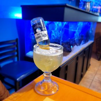 Mariscos Altamar - Corona with lime and tequila - Mexican Near Me - Albuquerque, New Mexico