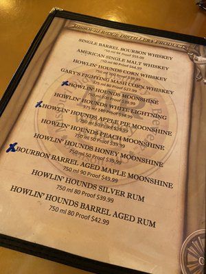 Menu photo 3 Missouri Ridge Distillery & Brewery Branson, MO Menu photo 3 Missouri Ridge Distillery & Brewery Branson, MO