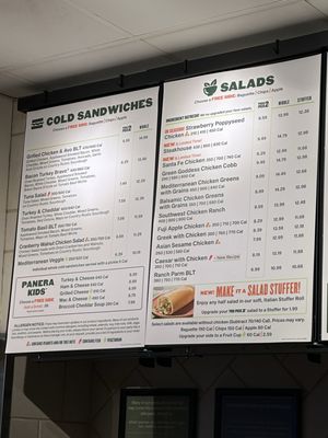 Menu photo 1 Panera Bread Sacramento, CA Menu photo 1 Panera Bread Sacramento, CA