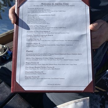 Alpino Vino - Menu - Italian Near Me - Telluride, Colorado Alpino Vino - Menu - Italian Near Me - Telluride, Colorado