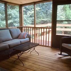 Holiday Patio Furniture - Sofa and rocking chair from store. They had table and foot stool to match if you want as well