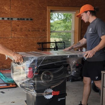 Two Men and a Truck - Movers moving woodworking equipment into a new shop! - Movers Near Me - Garland, Texas Two Men and a Truck - Movers moving woodworking equipment into a new shop! - Movers Near Me - Garland, Texas
