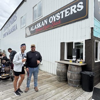 Alaskan Oyster Shack - Jase, the owner outside their Oyster Corner! - Seafood Near Me - Ketchikan, Alaska Alaskan Oyster Shack - Jase, the owner outside their Oyster Corner! - Seafood Near Me - Ketchikan, Alaska