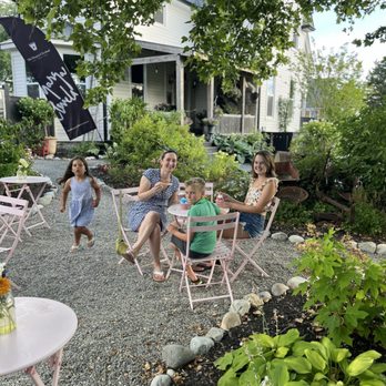 The Peggy - Tables outside snowball stand are super cute. - Shaved Snow Near Me - Baltimore, Maryland The Peggy - Tables outside snowball stand are super cute. - Shaved Snow Near Me - Baltimore, Maryland