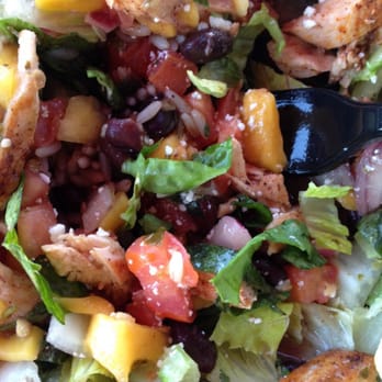 Costa Vida - Salad with mango chicken and vinaigrette. - Mexican Near Me - Colleyville, Texas Costa Vida - Salad with mango chicken and vinaigrette. - Mexican Near Me - Colleyville, Texas