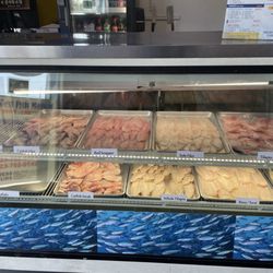A variety of fish you pick and they cook it for you.