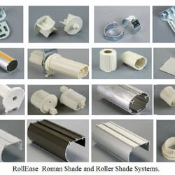 Rollease Roman shade and roller shade systems