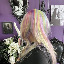 Rainbow hair color Rainbow hair color