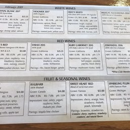 Tasting menu