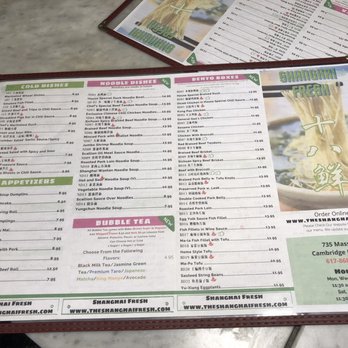 Shanghai Fresh - COVID menu 1 - Shanghainese Near Me - Cambridge, Massachusetts Shanghai Fresh - COVID menu 1 - Shanghainese Near Me - Cambridge, Massachusetts