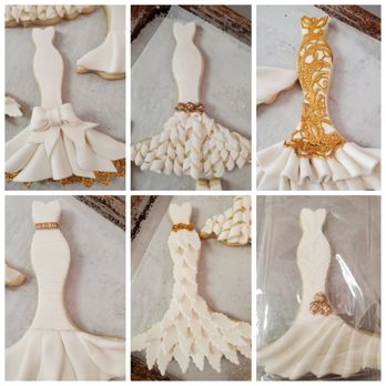 Sweets By Design - Custom wedding dress cookies. - Cupcakes Near Me