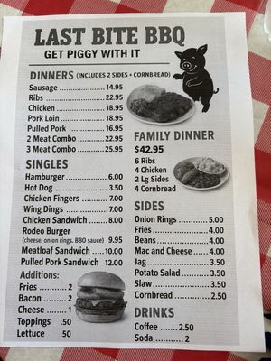 Menu photo 2 Last Bite BBQ Bourne, MA