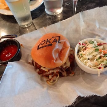 LoKal - Chili Burger with Cole Slaw - Burgers Near Me - Miami, Florida