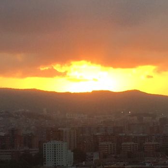 Hotel Diagonal Zero - Sunset from the private rooftop lounge. - Hotels Near Me - Barcelona, B